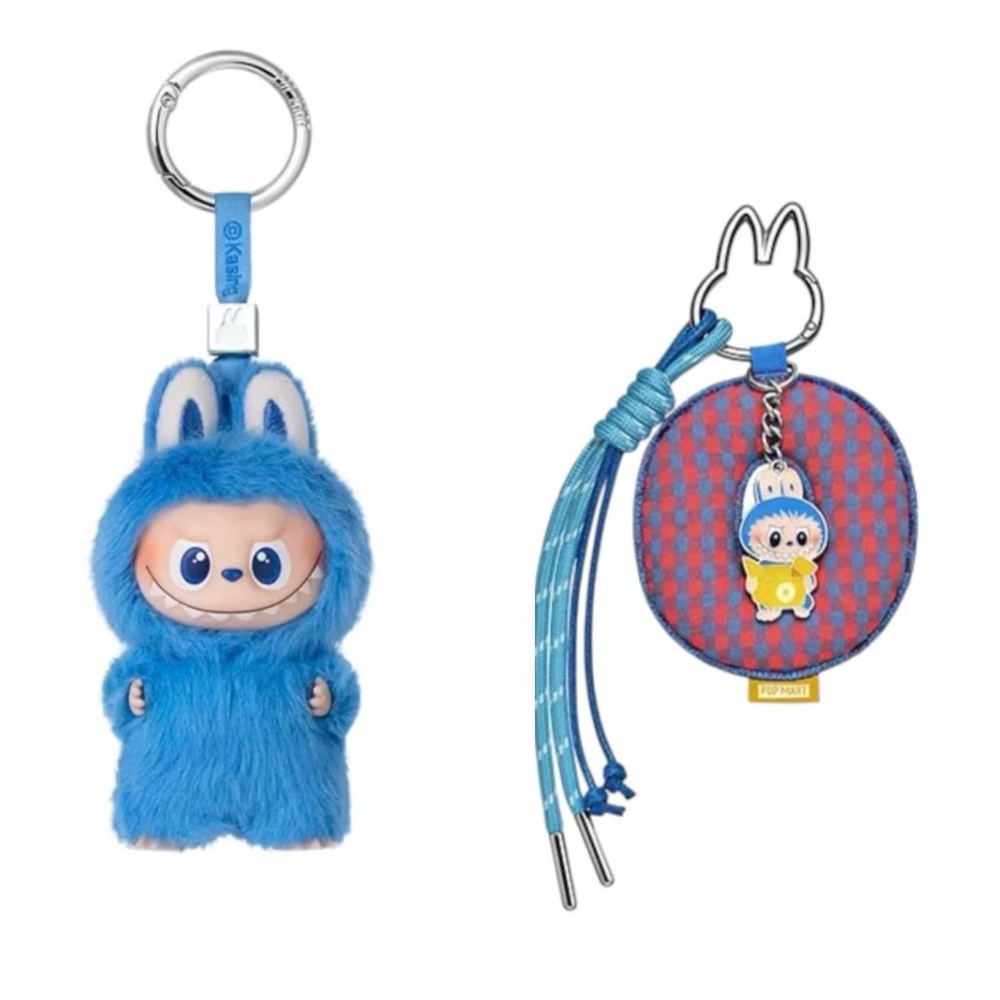 POP MART Pin For Love “O” Labubu Vinyl Plush and Letter Pendant Bundle